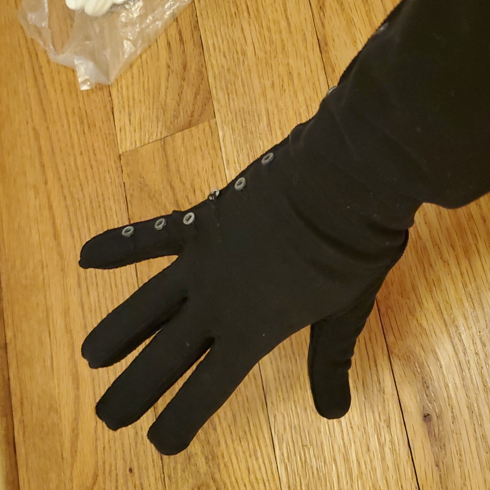 Vintage Duchess Long Black Gloves - Picture 11 of 13